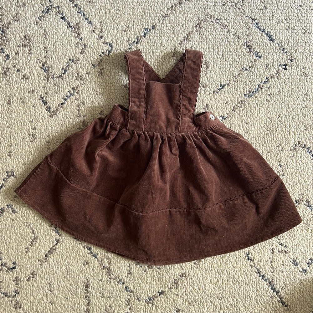 Rylee + Cru Corduroy Pinafore, Size 6-12M